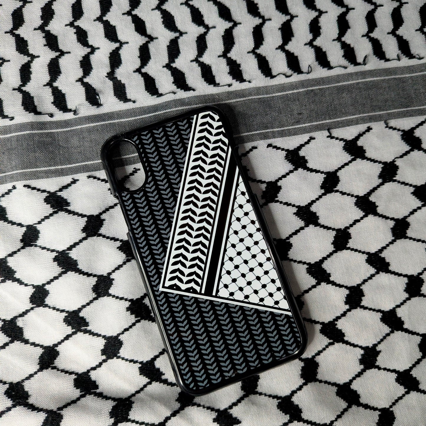 Palestine - iPhone Night Black Rubber Phone Case (Charity)