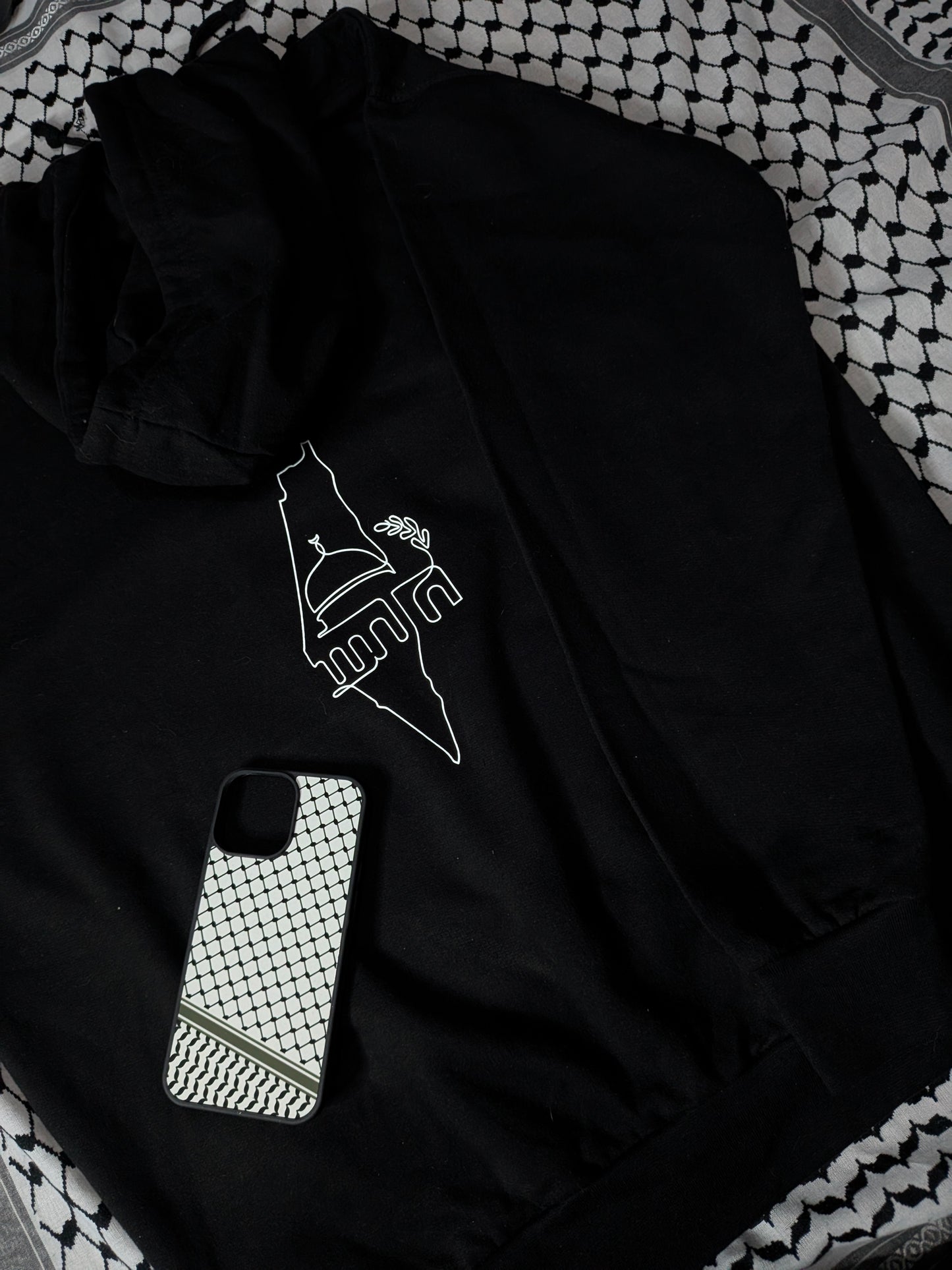 Palestine Black Hoodie (Charity)