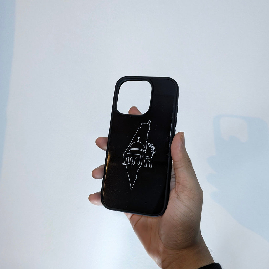 Palestine - iPhone Night Black Rubber Phone Case (Charity)
