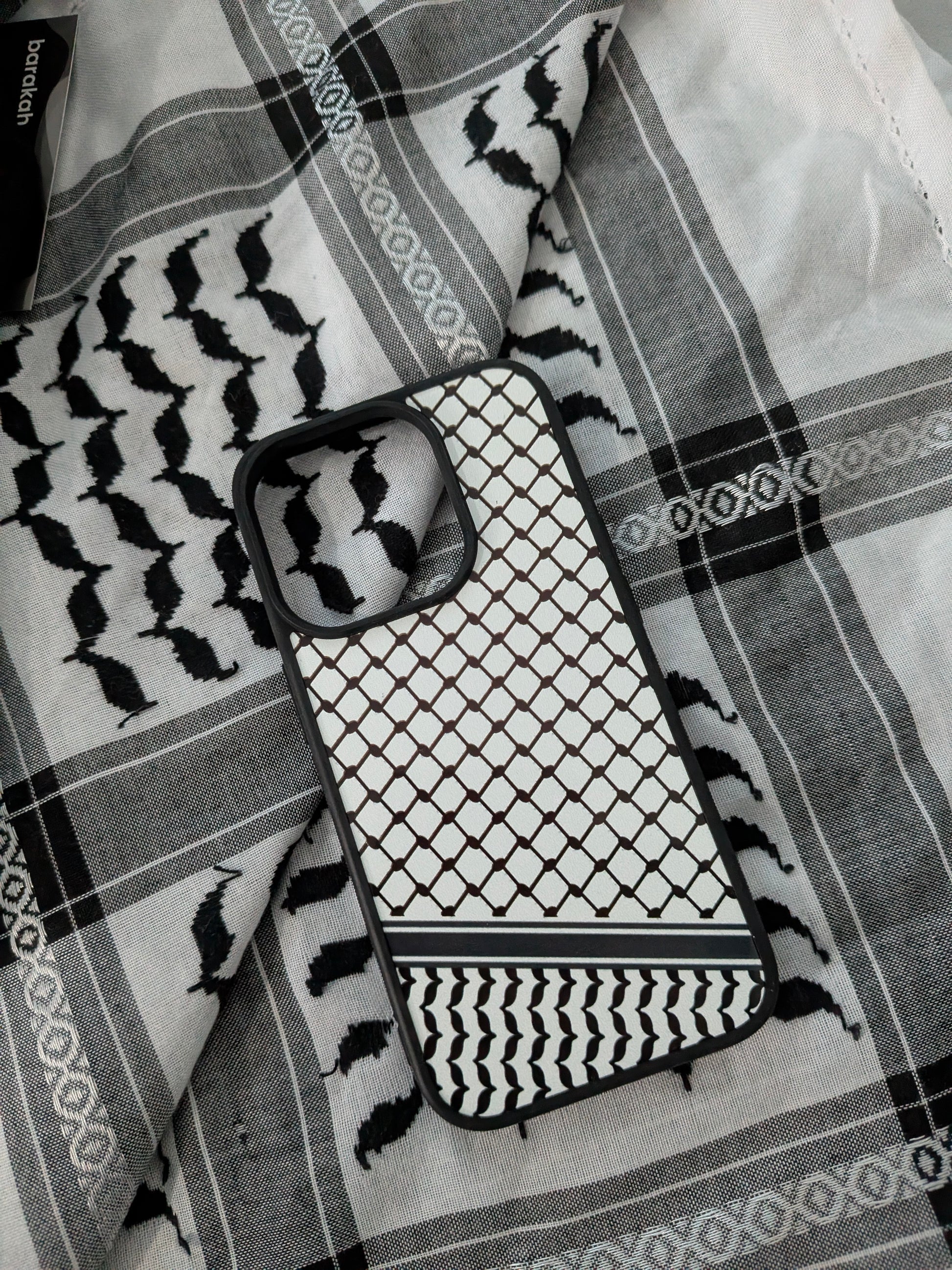 Palestine - iPhone Night Black Rubber Phone Case (Charity)