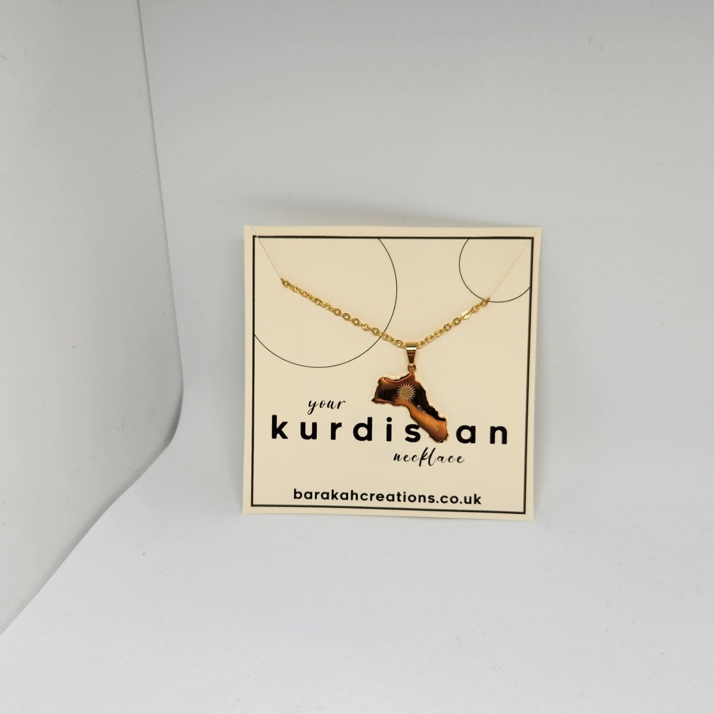 Kurdistan Map Necklace - Stainless Steel