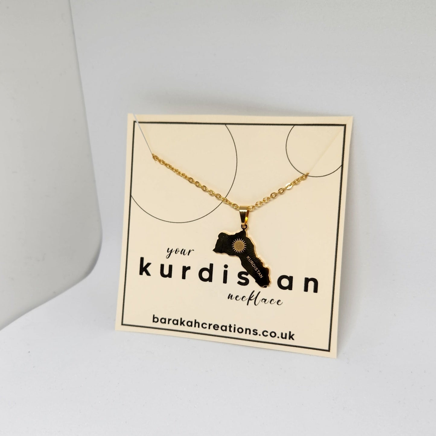 Kurdistan Map Necklace - Stainless Steel